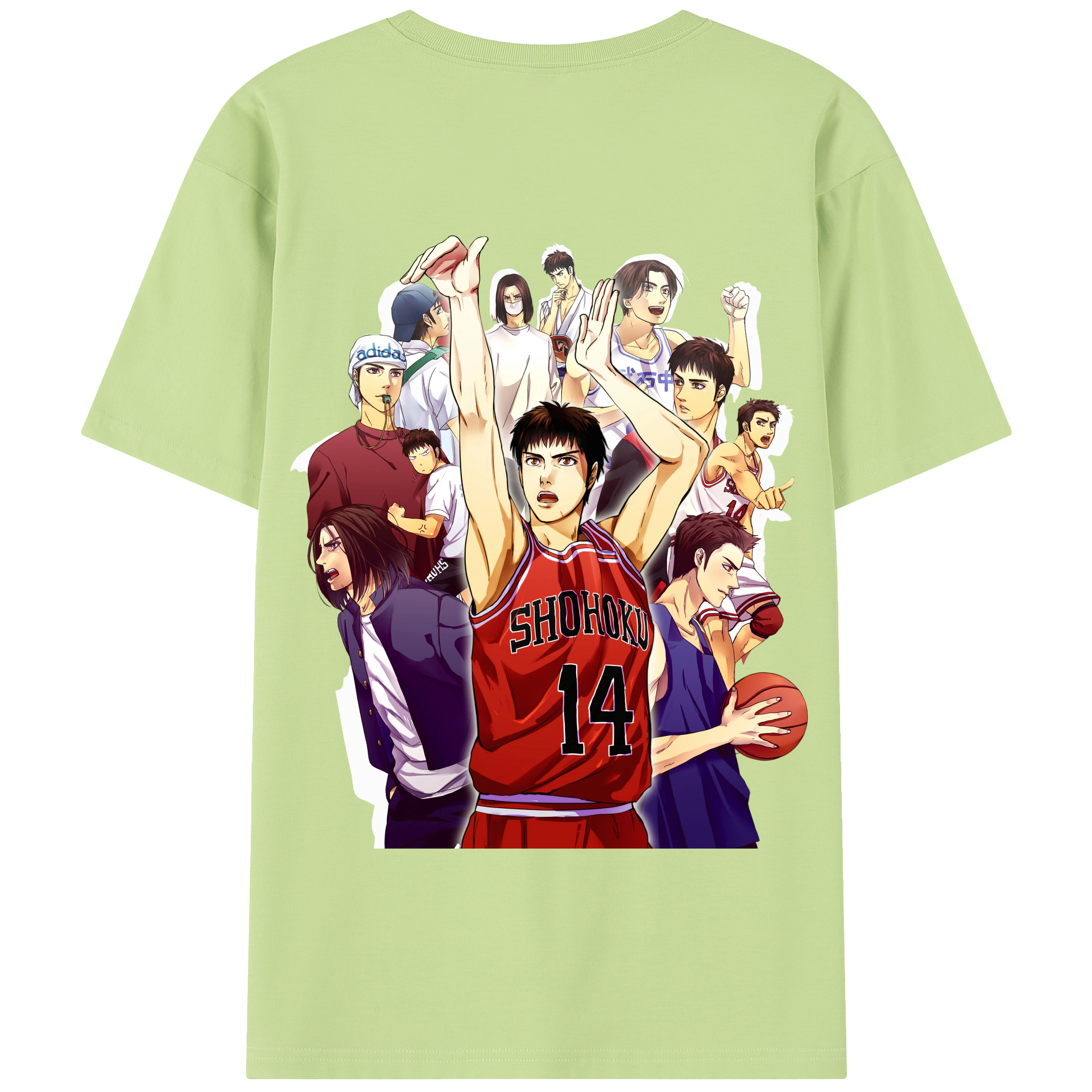 SLAM DUNK／スラムダンク 綿100％半袖Tシャツ（背面プリント）
